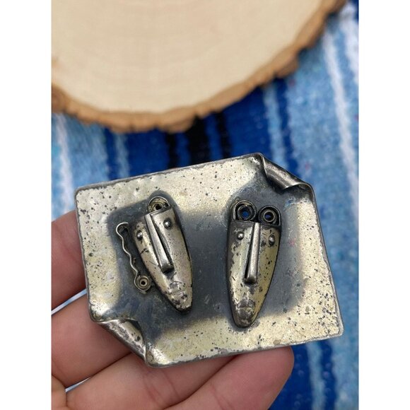 Vintage 1950s REBAJES Sterling Silver Brooch Pin - Picture 3 of 6